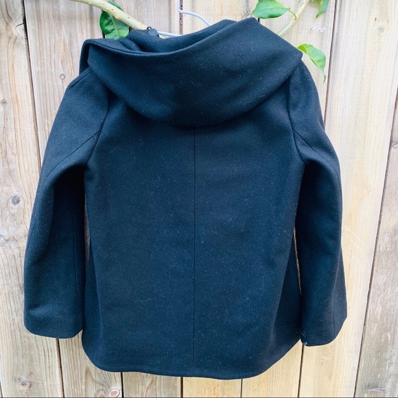 Zara Wool Coat with Hoodie - Picture 7 of 8